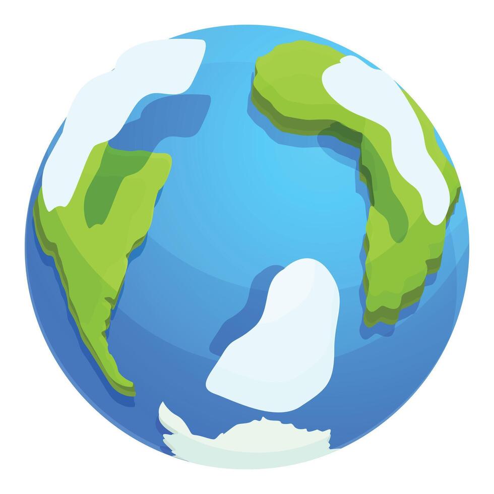 Digital country globe icon cartoon vector. International circle vector