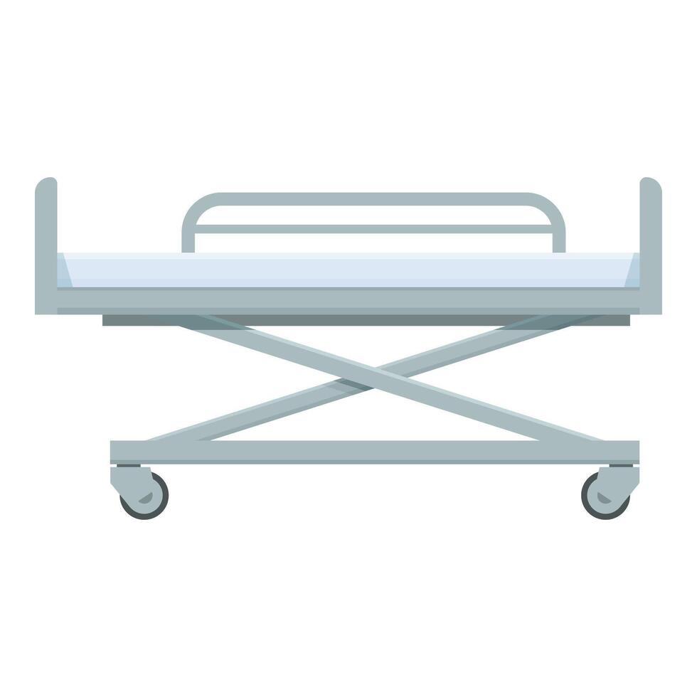 Care person bed icon cartoon vector. Hospital bed vector