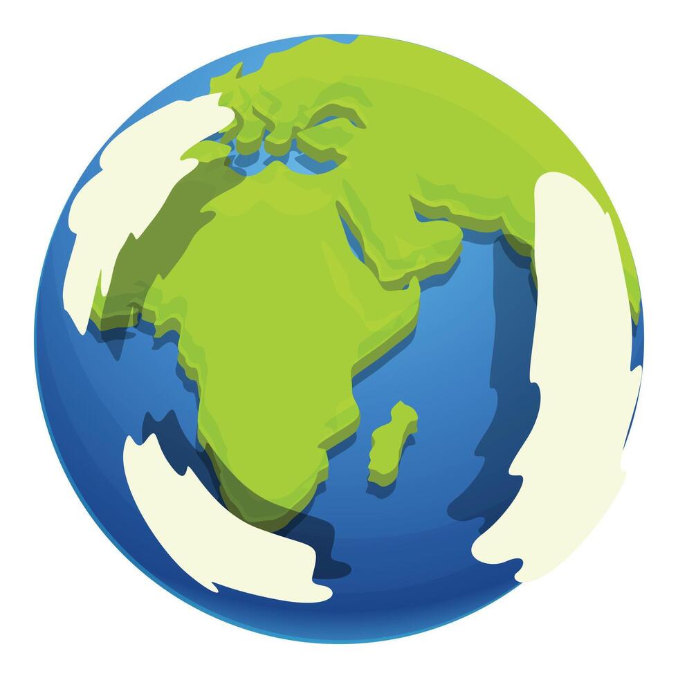 Planet Earth icon cartoon vector. Sphere connect vector