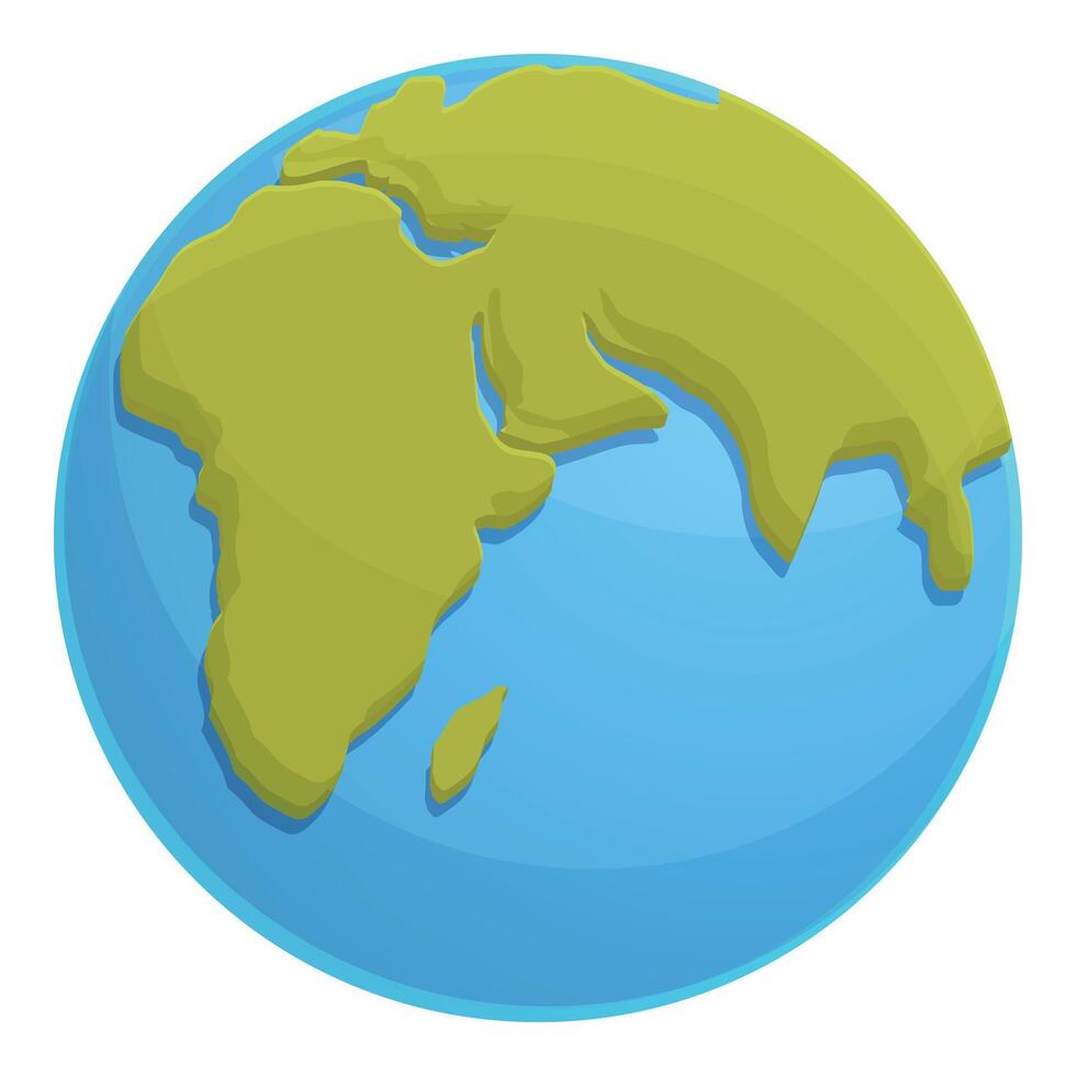 Eco earth icon cartoon vector. Green planet vector