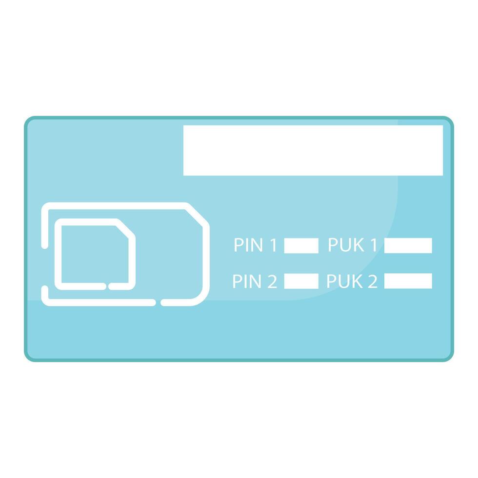 New sim card phone icon cartoon vector. Web damage broken vector
