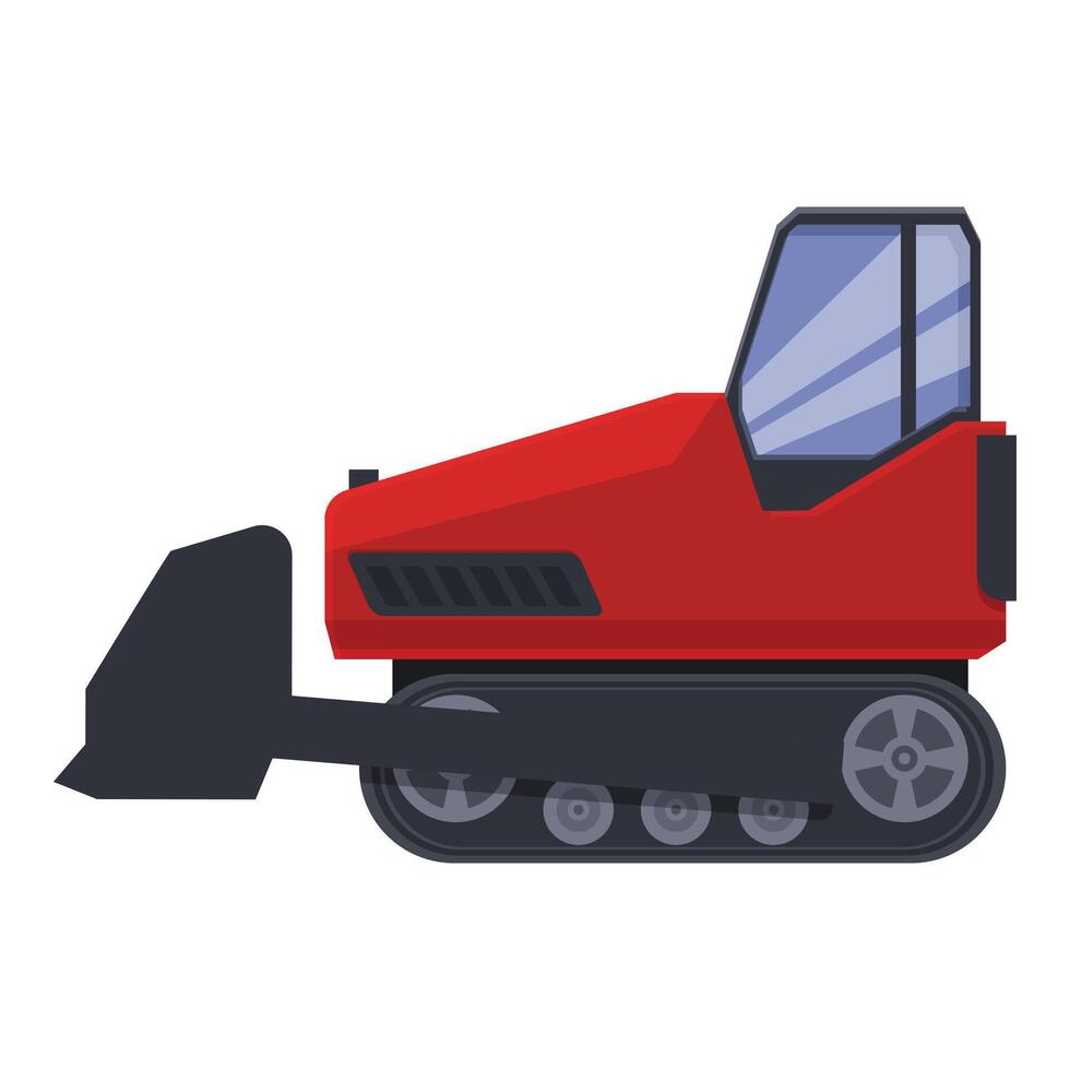 Load excavator icon cartoon vector. Machinery industrial vector