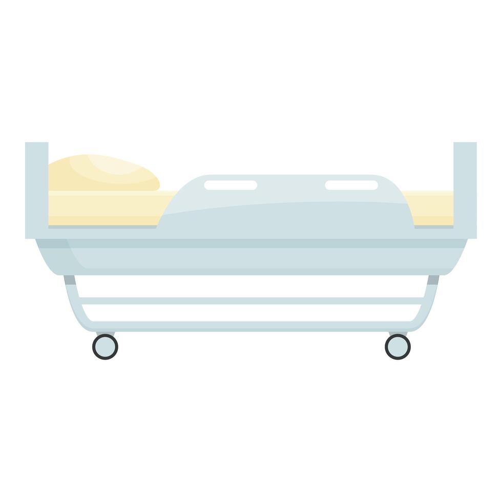 Clinic senior bed icon cartoon vector. Hospital care vector