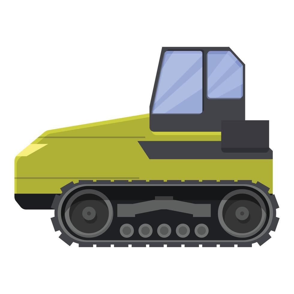metal tractor icono dibujos animados vector. móvil máquina vector
