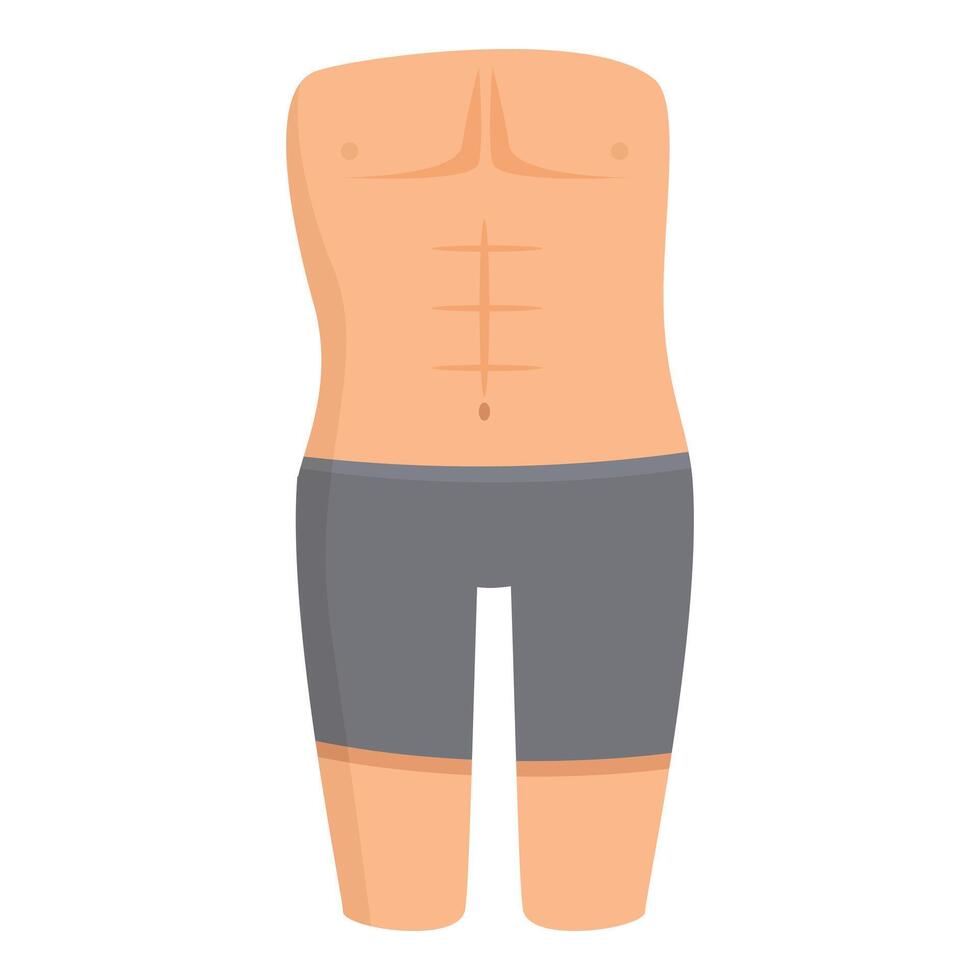 Skin problem fat icon cartoon vector. Burn calories vector