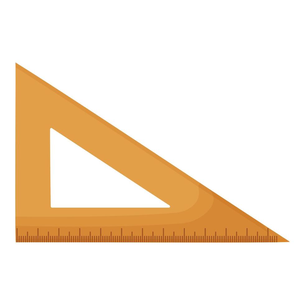 Angle ruler icon cartoon vector. Architect equipment vector