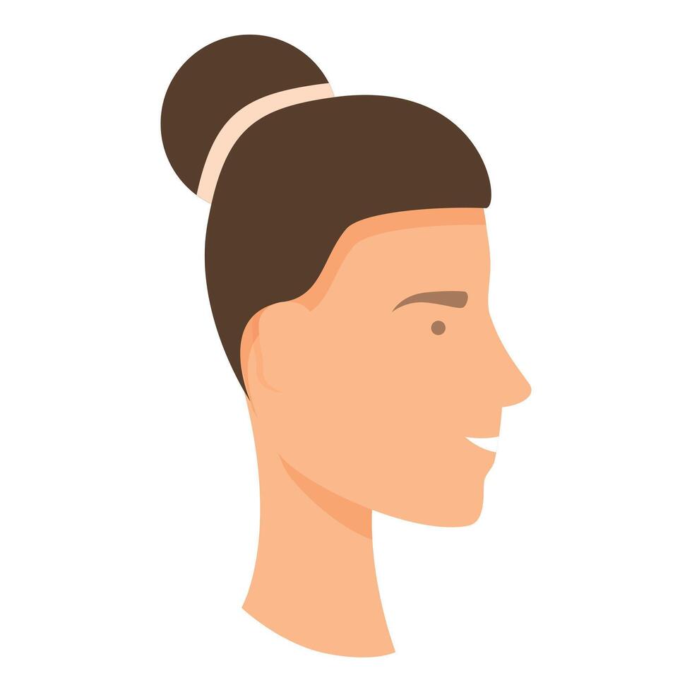 Head neck care icon cartoon vector. Loss fat vector