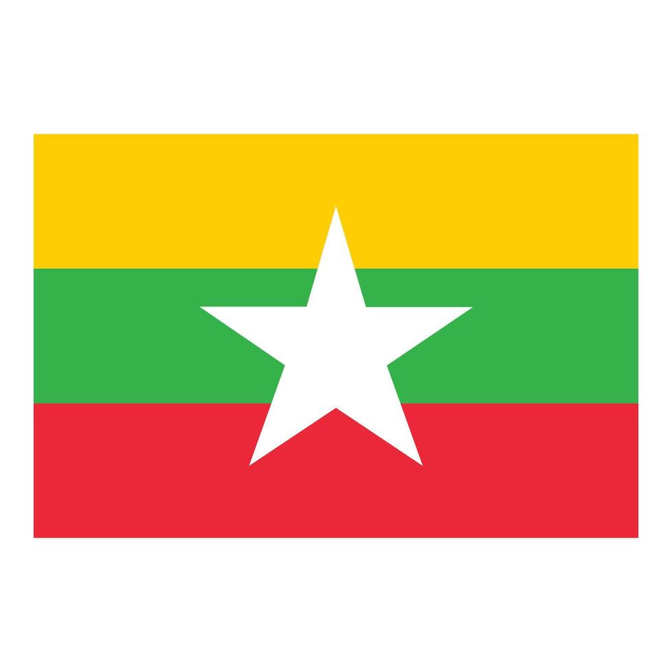 myanmar bandera icono dibujos animados vector. mapa día cultura vector