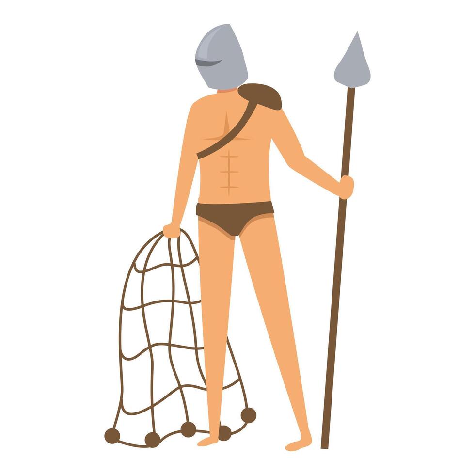 Arena gladiator icon cartoon vector. Ancient sport vector