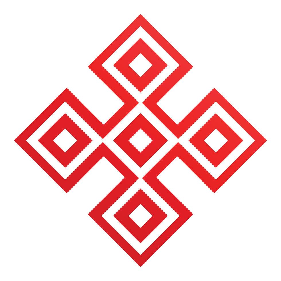 Square symbol icon cartoon vector. Shape belarus vector