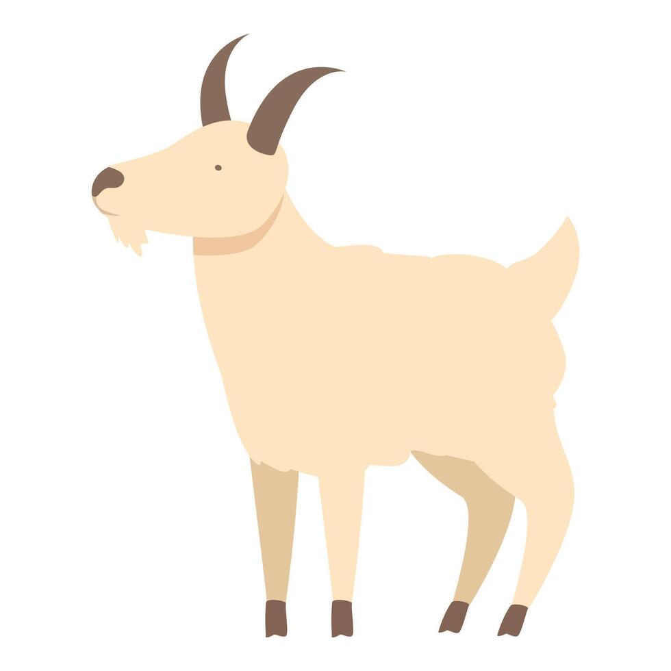 Goat animal icon cartoon vector. Pet food jug vector