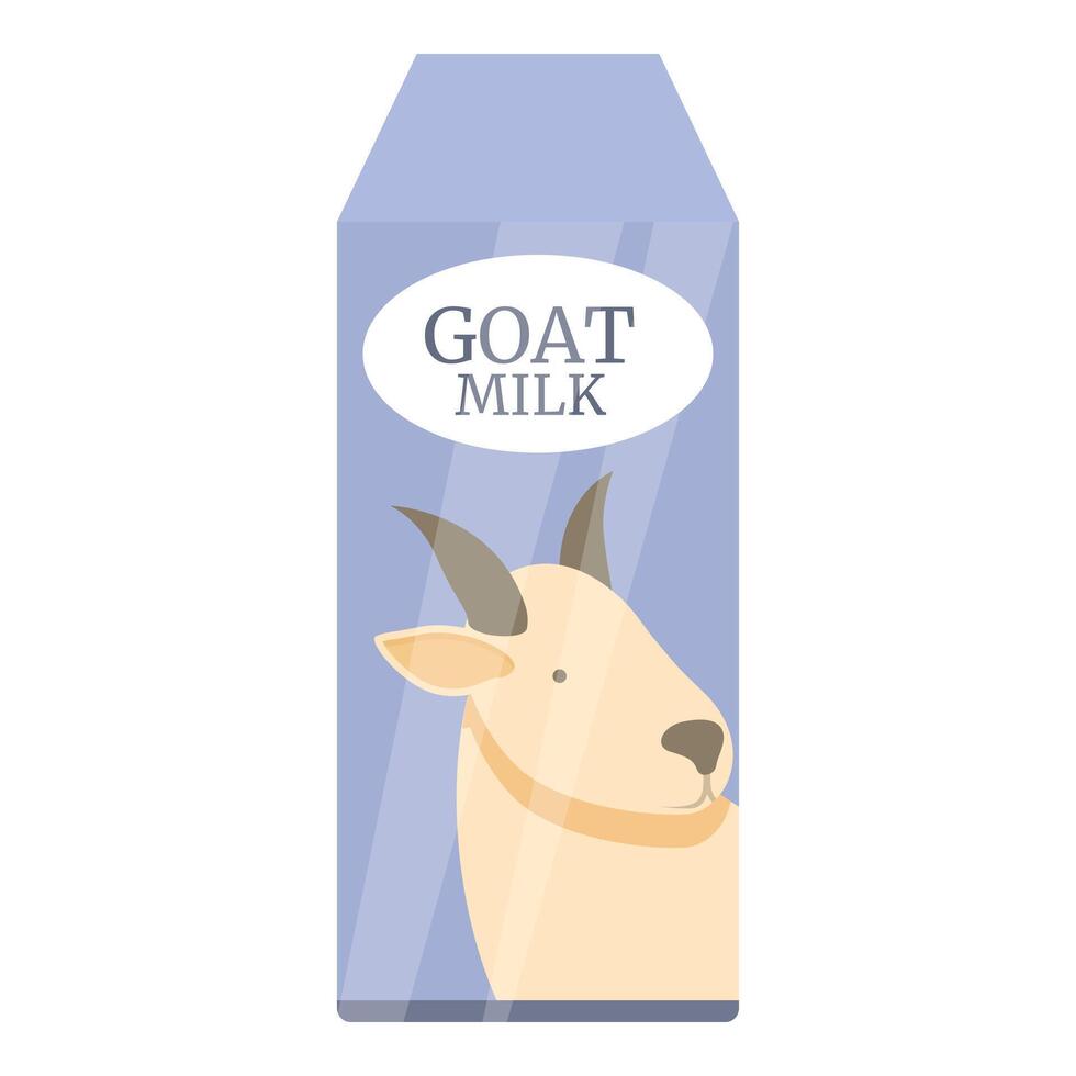 Goat milk product icon cartoon vector. Farmland liquid vector