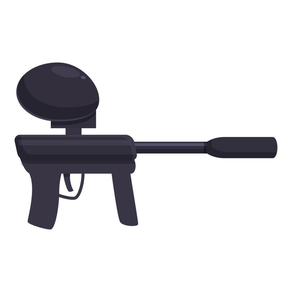 Paintball rifle icon cartoon vector. War gun arena vector