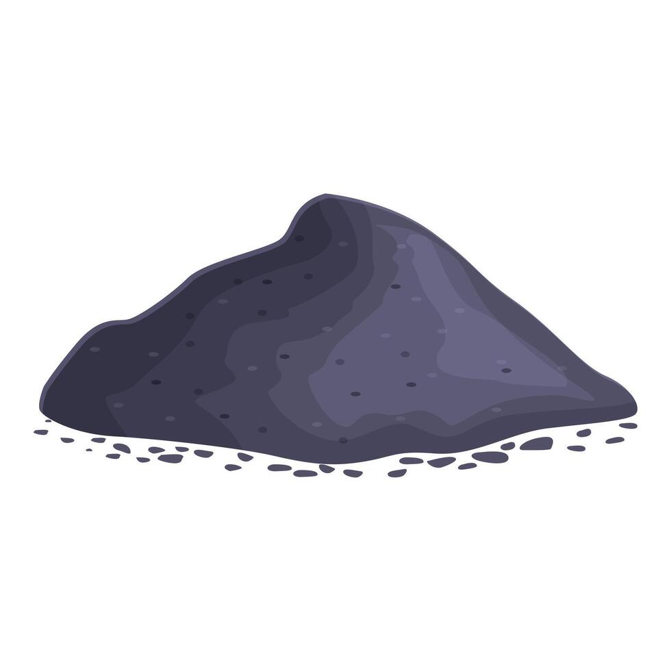 Dental powder pile icon cartoon vector. Oral product vector