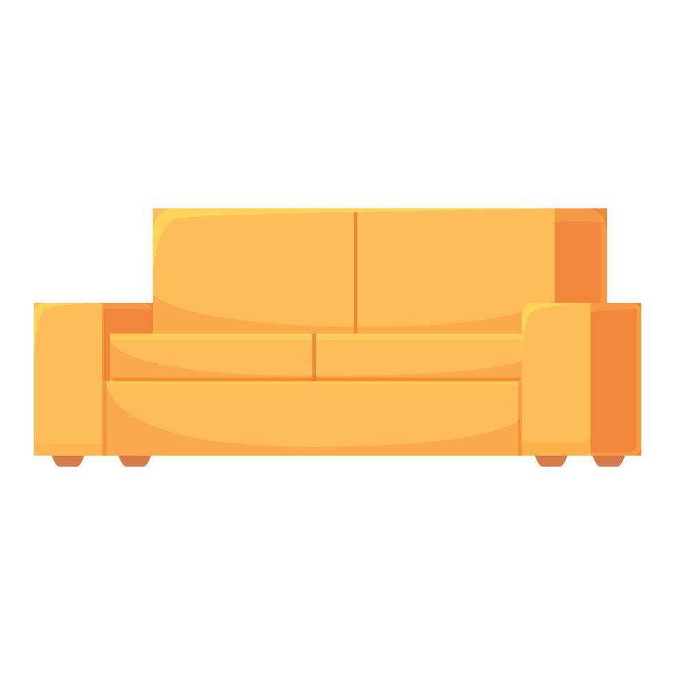 sofá mueble icono dibujos animados vector. sofá oficina vector