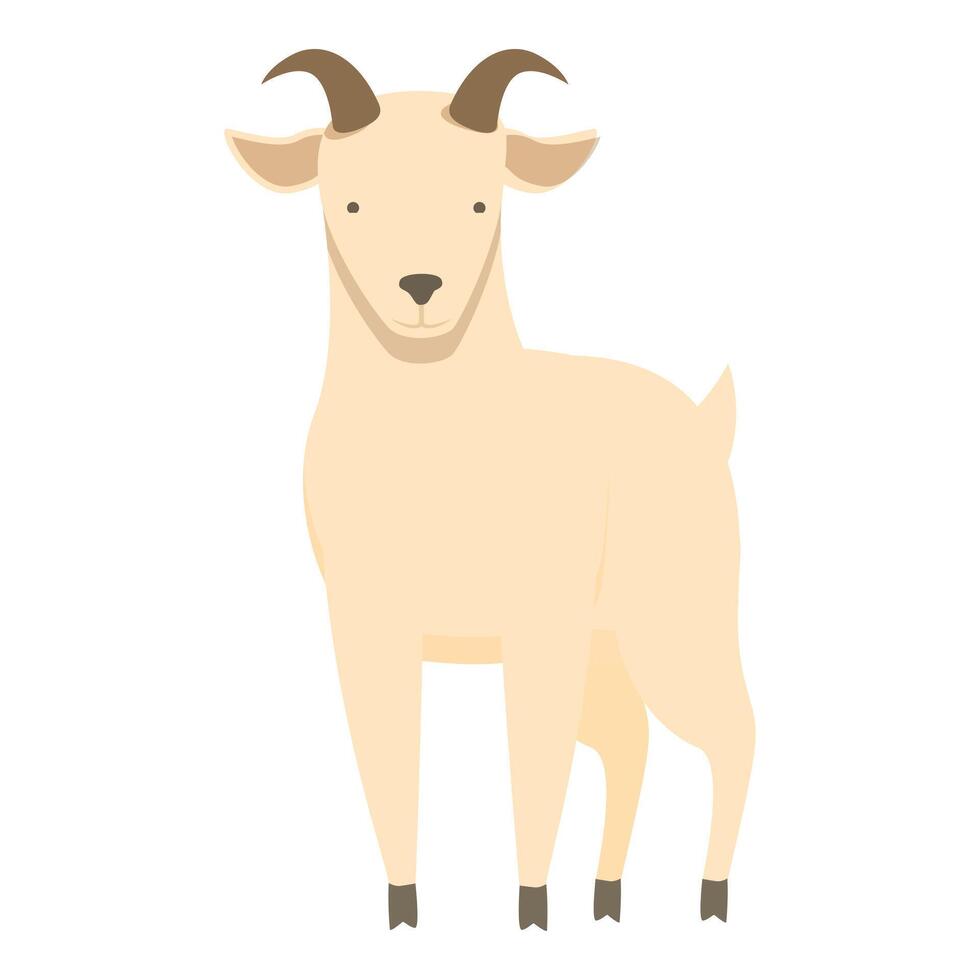 Milk goat animal icon cartoon vector. Jug sheep dairy vector