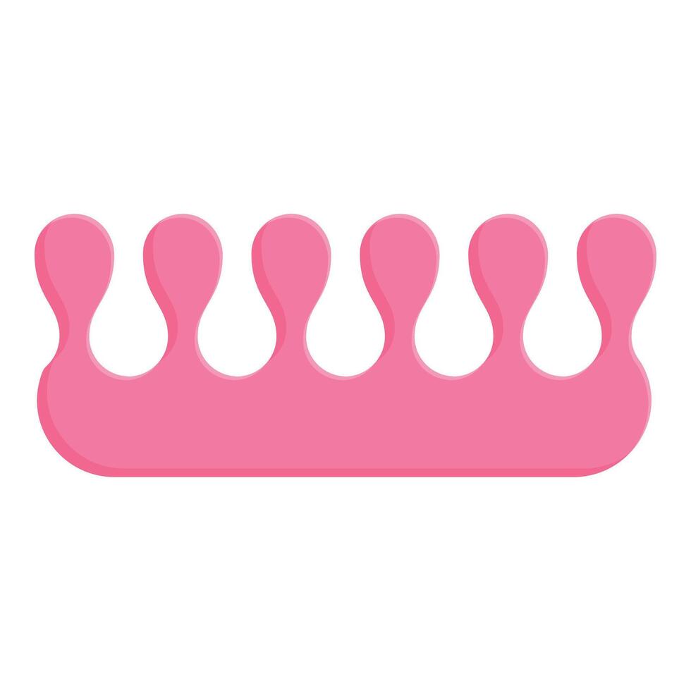 Soft sponge style icon cartoon vector. Center pedicure vector