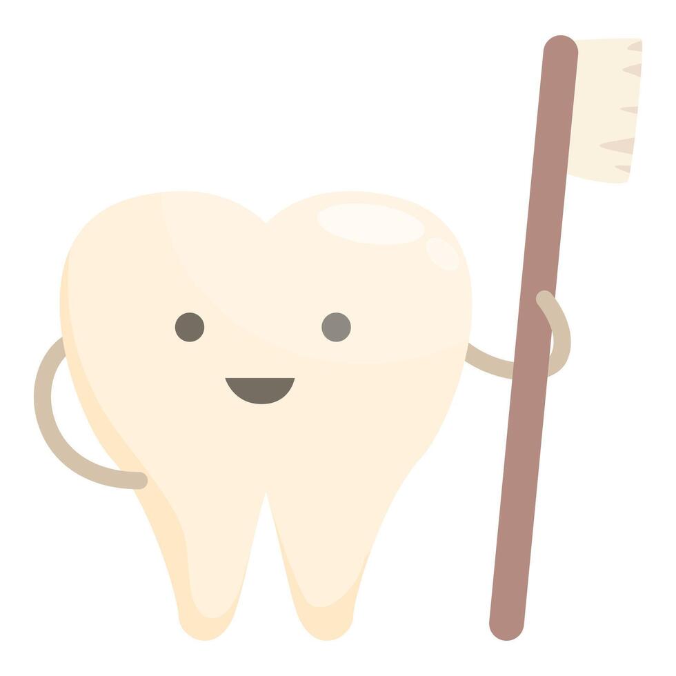 Dental care brush icon cartoon vector. Fairy implant vector