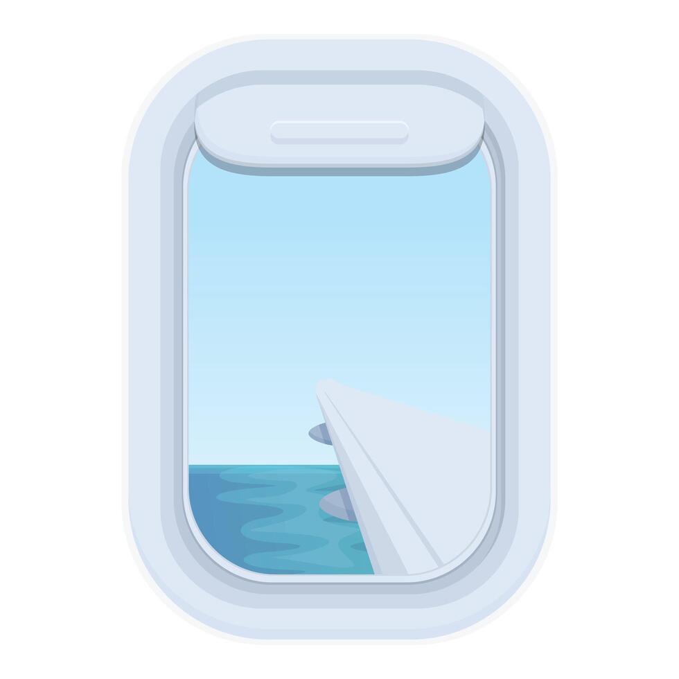 Vacation plane icon cartoon vector. Transport jet vacation vector