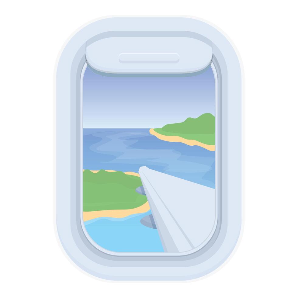 Wing plane jet vacation icon cartoon vector. Clouds discover vector