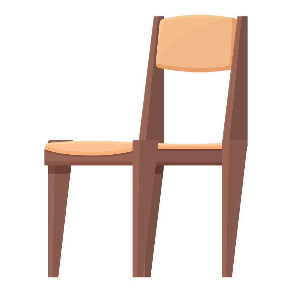 Vintage chair icon cartoon vector. Old furniture vector