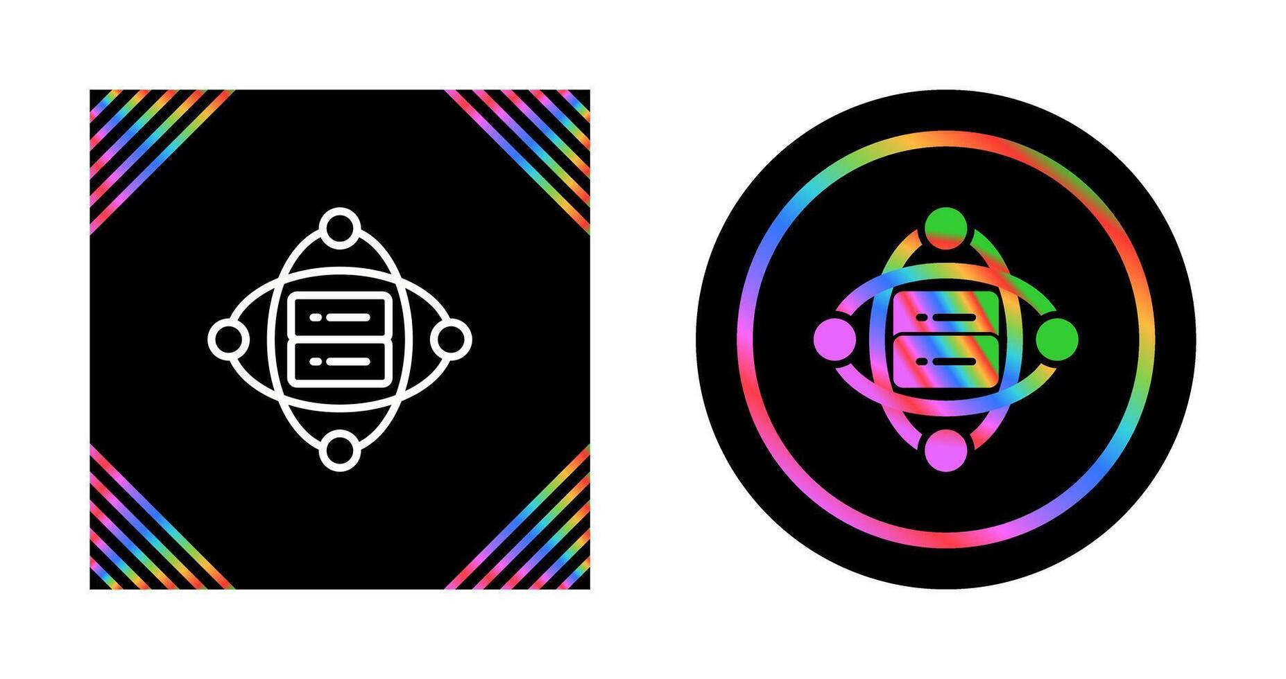 Cluster Server Vector Icon