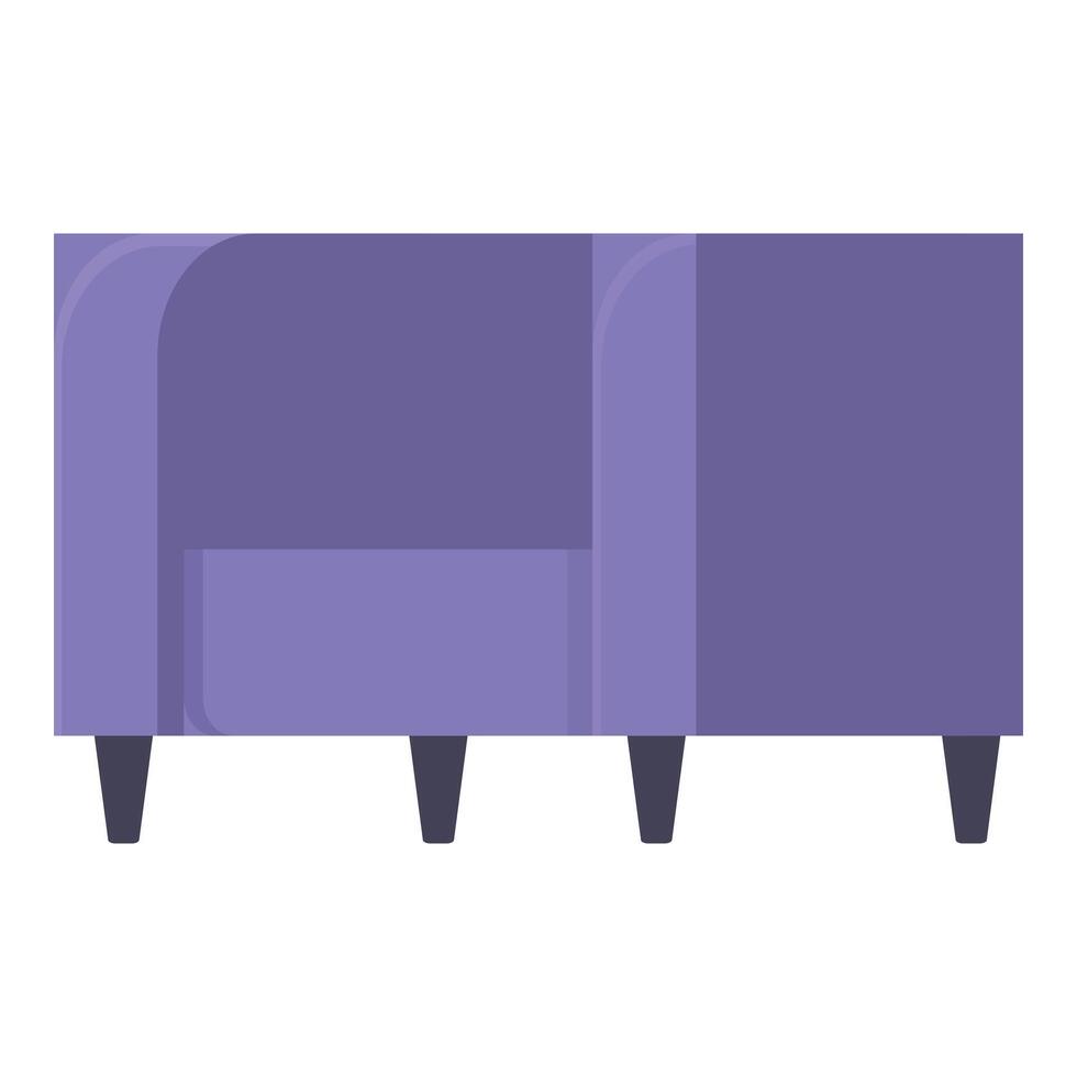 Modern armchair icon cartoon vector. Area workspace vector