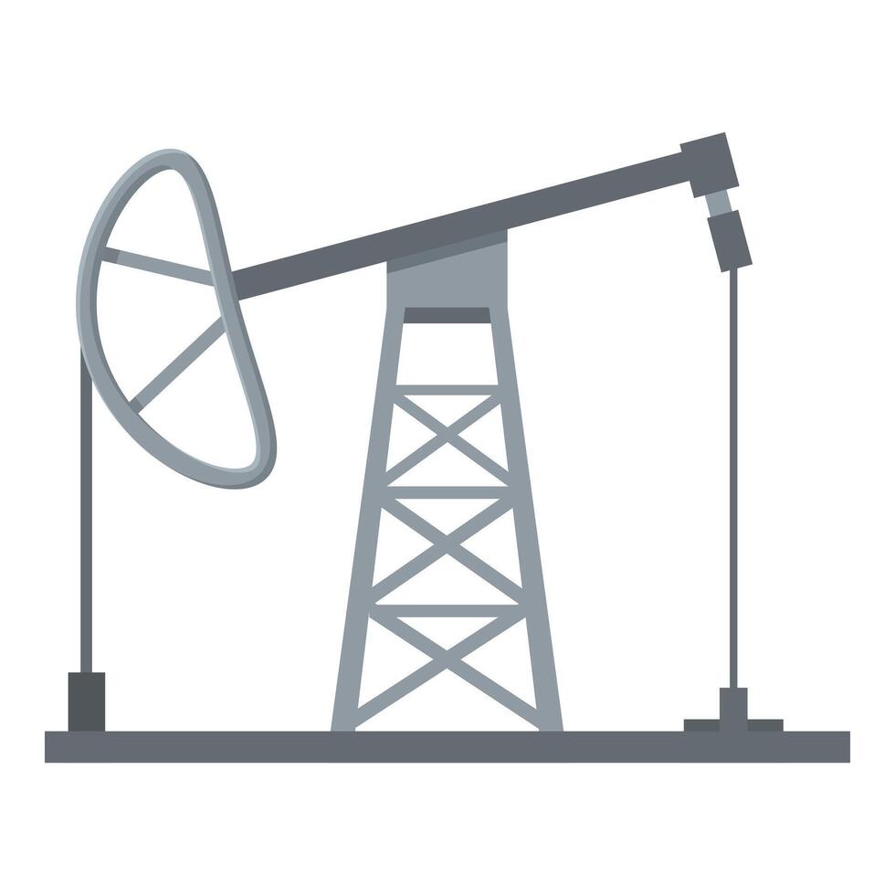 Qatar petrol extraction icon cartoon vector. Urban structure vector