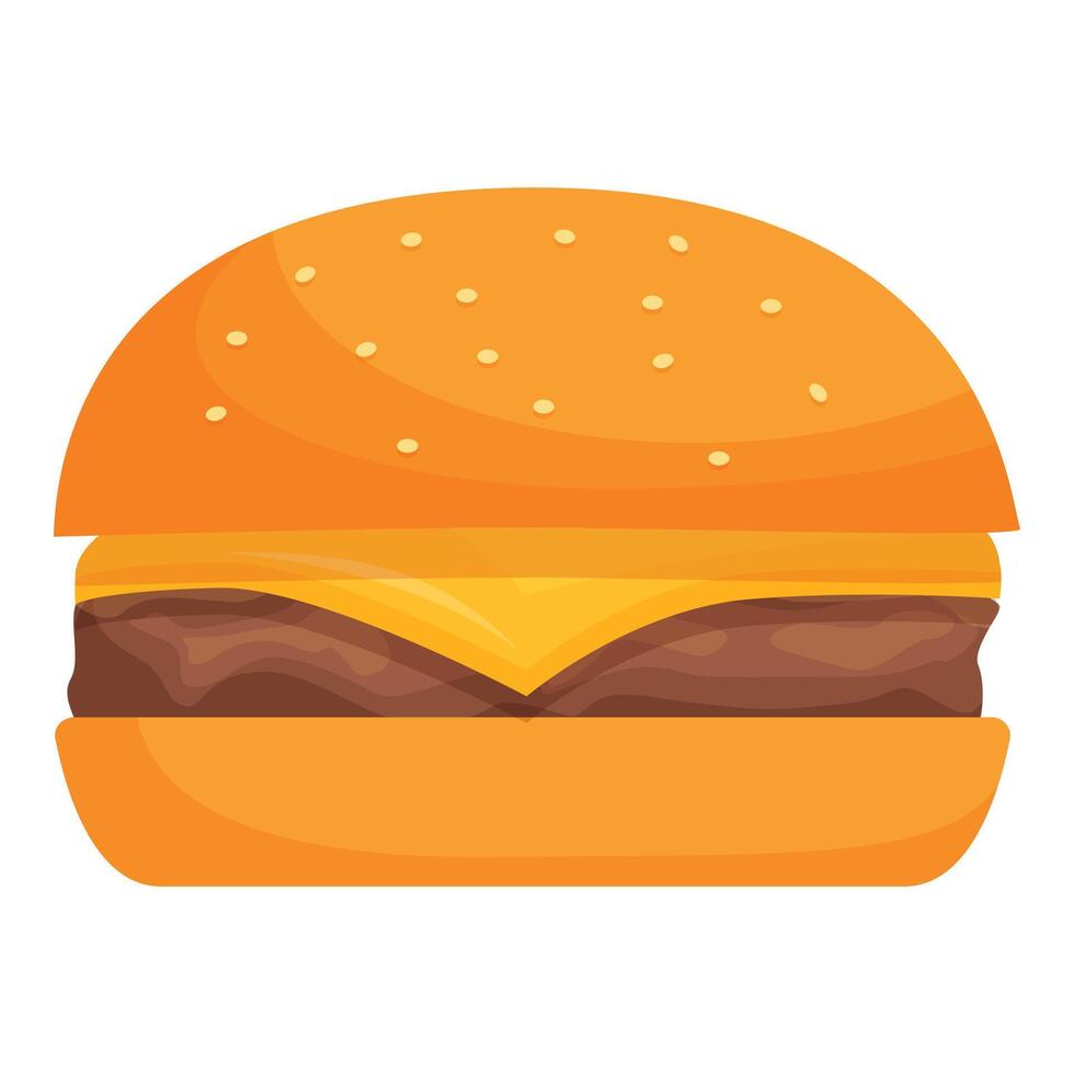 Gastronomic burger icon cartoon vector. Beef juicy vector