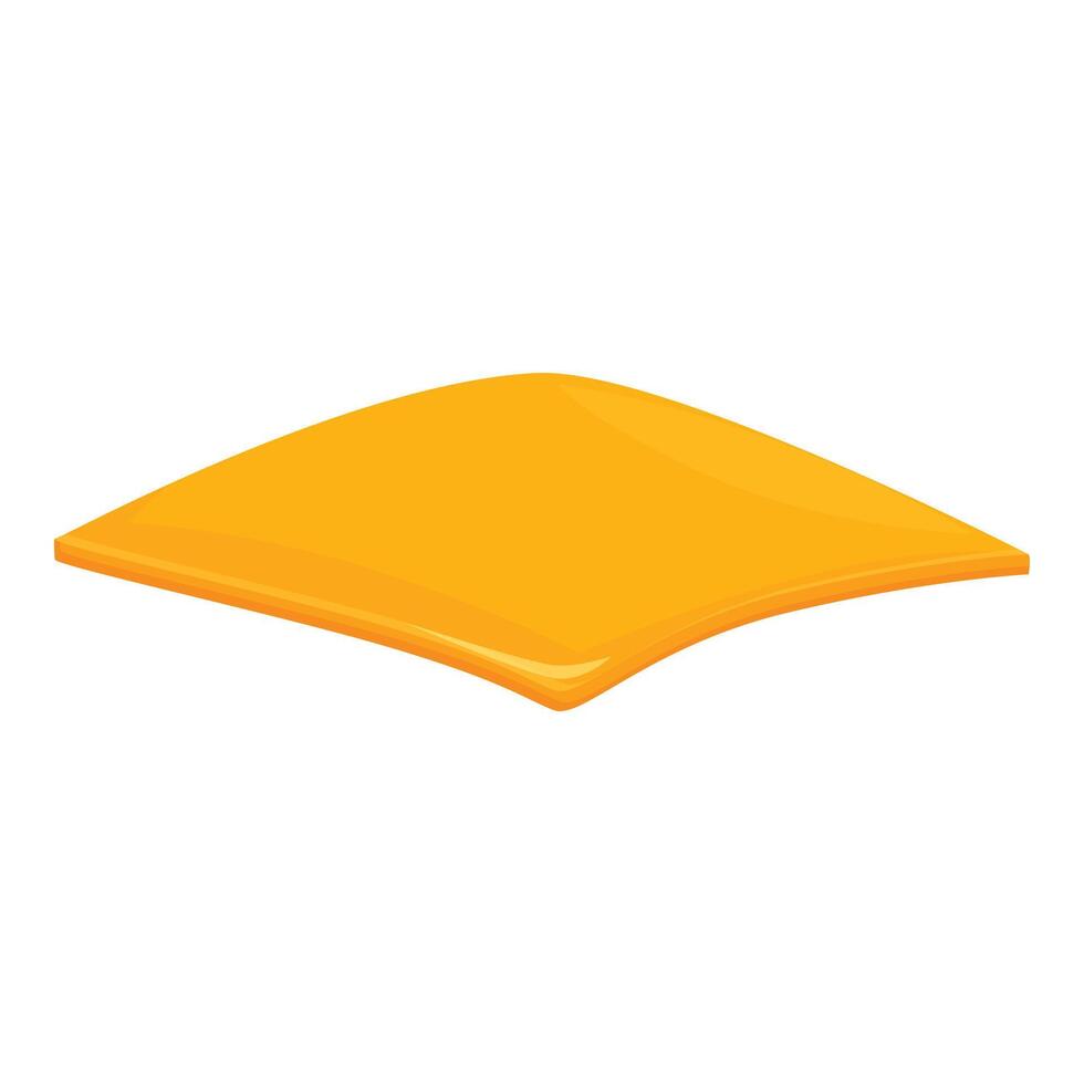 Cheese slice burger icon cartoon vector. Fast food vector