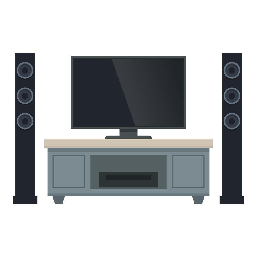 Movie home theater icon cartoon vector. System digital vector