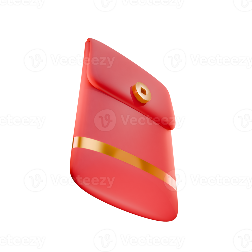 3D Rendering Chinese Red Envelope png