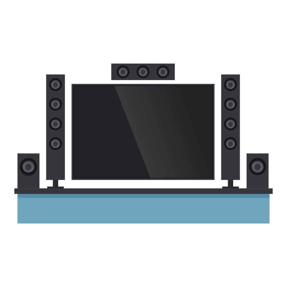 Home theater projector icon cartoon vector. Music modern vector