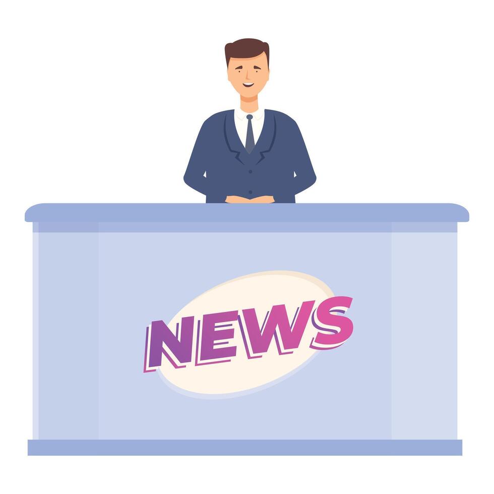 News visual studio icon cartoon vector. Digital show vector