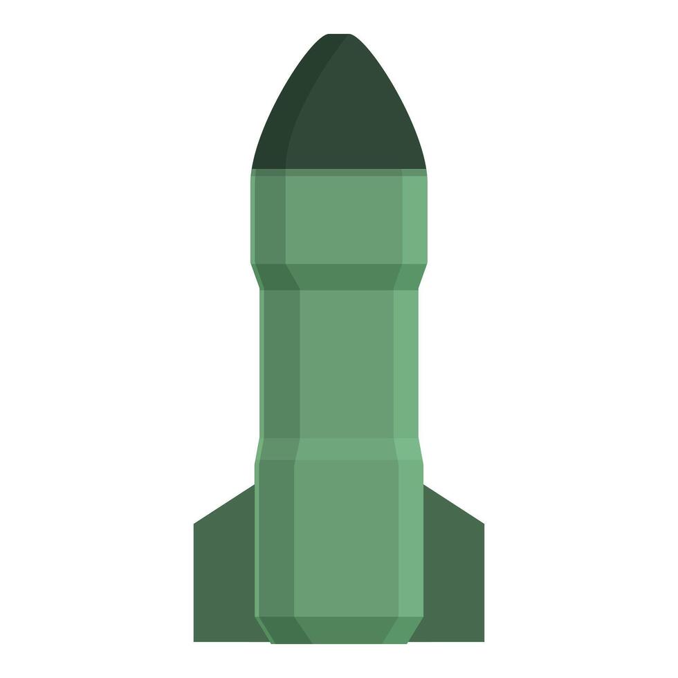 Rocket weapon icon cartoon vector. Combat space vector