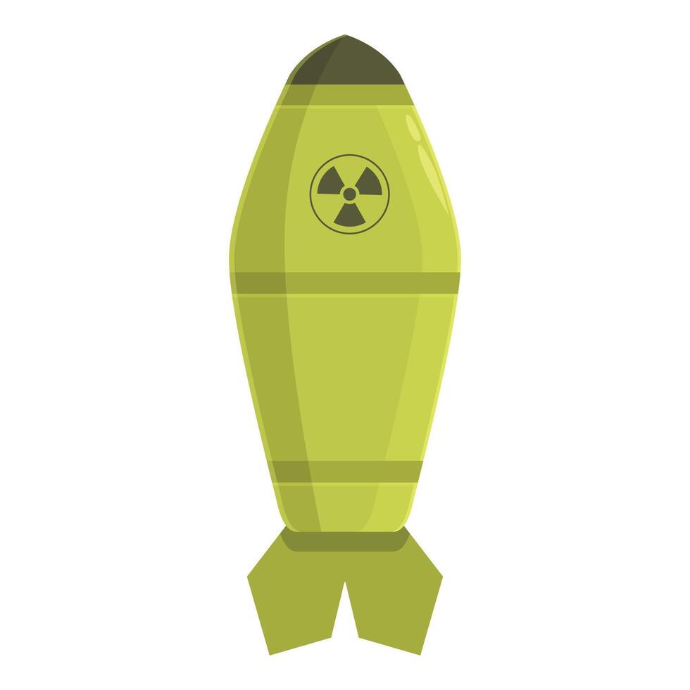 Army nuclear weapon icon cartoon vector. Danger cloud vector