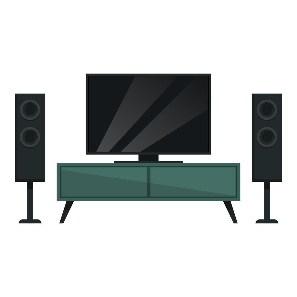 Focal home theater icon cartoon vector. Personal disc vector
