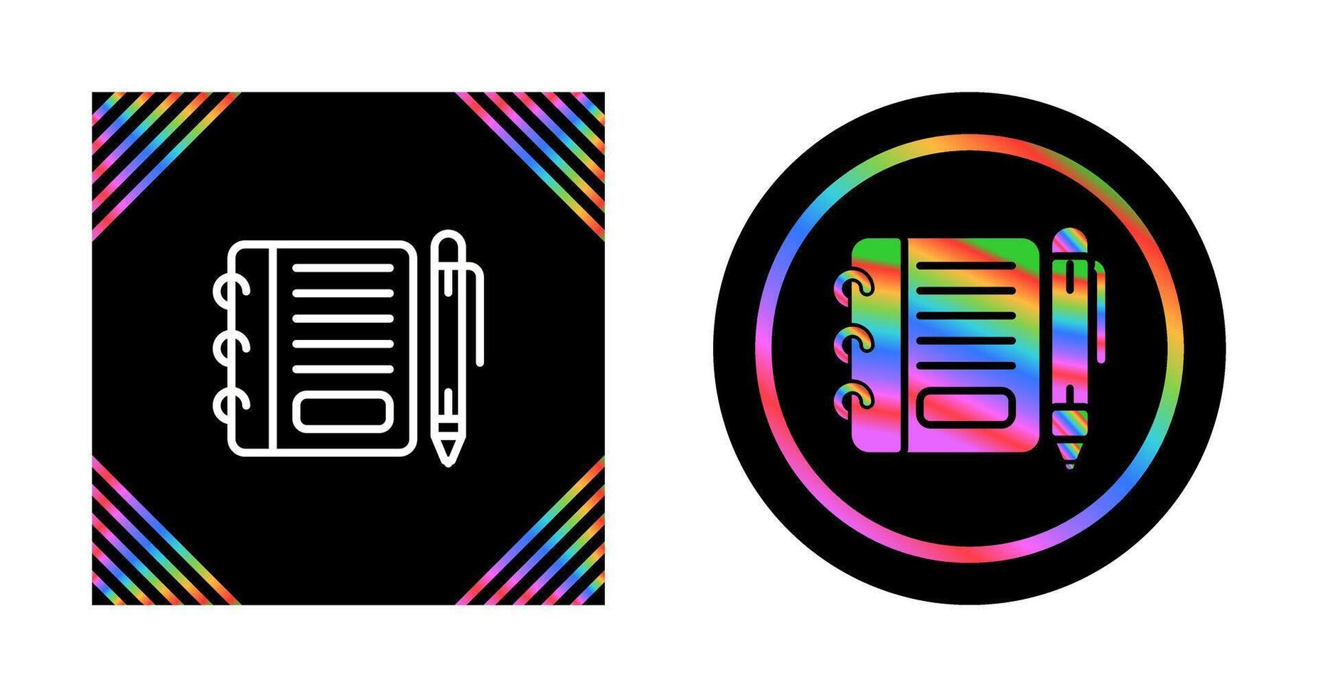 Notepad with pen Vector Icon