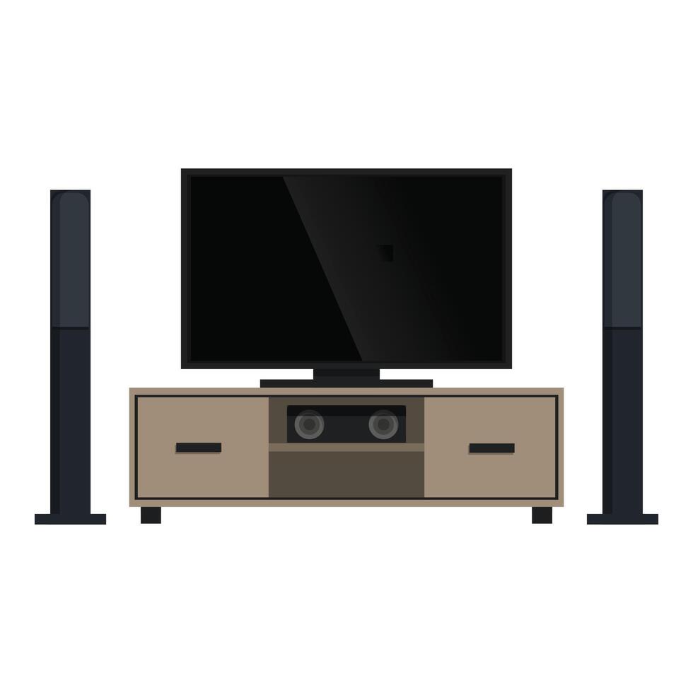 Home theater speaker icon cartoon vector. Movie family vector