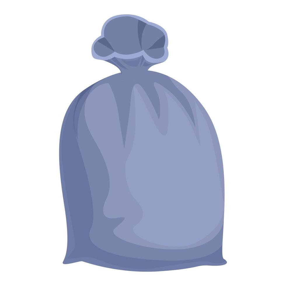 Can recycle bag icon cartoon vector. Eco item container vector