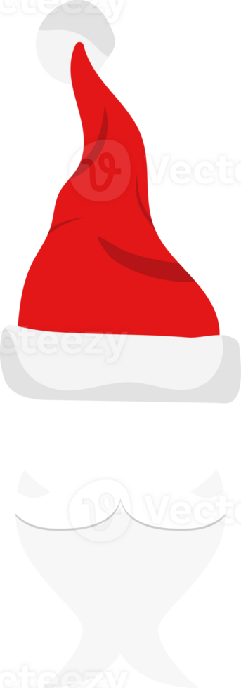 Santa Hüte, Schnurrbart und Bärte. png