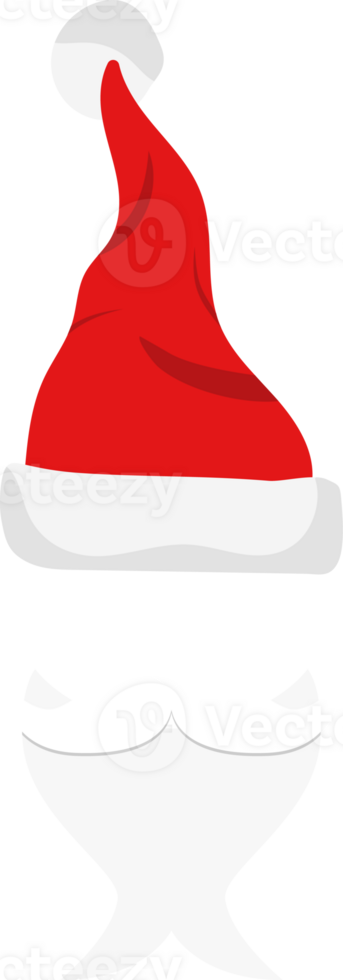 Santa hats, moustache and beards. png
