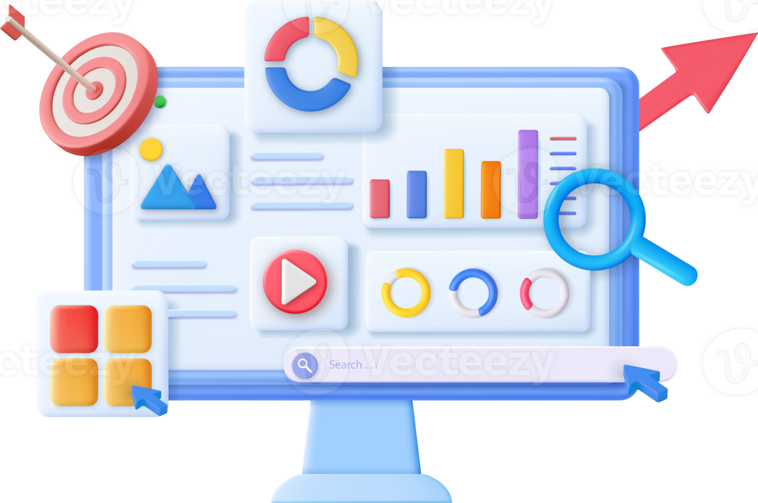 3D SEO Optimization, png