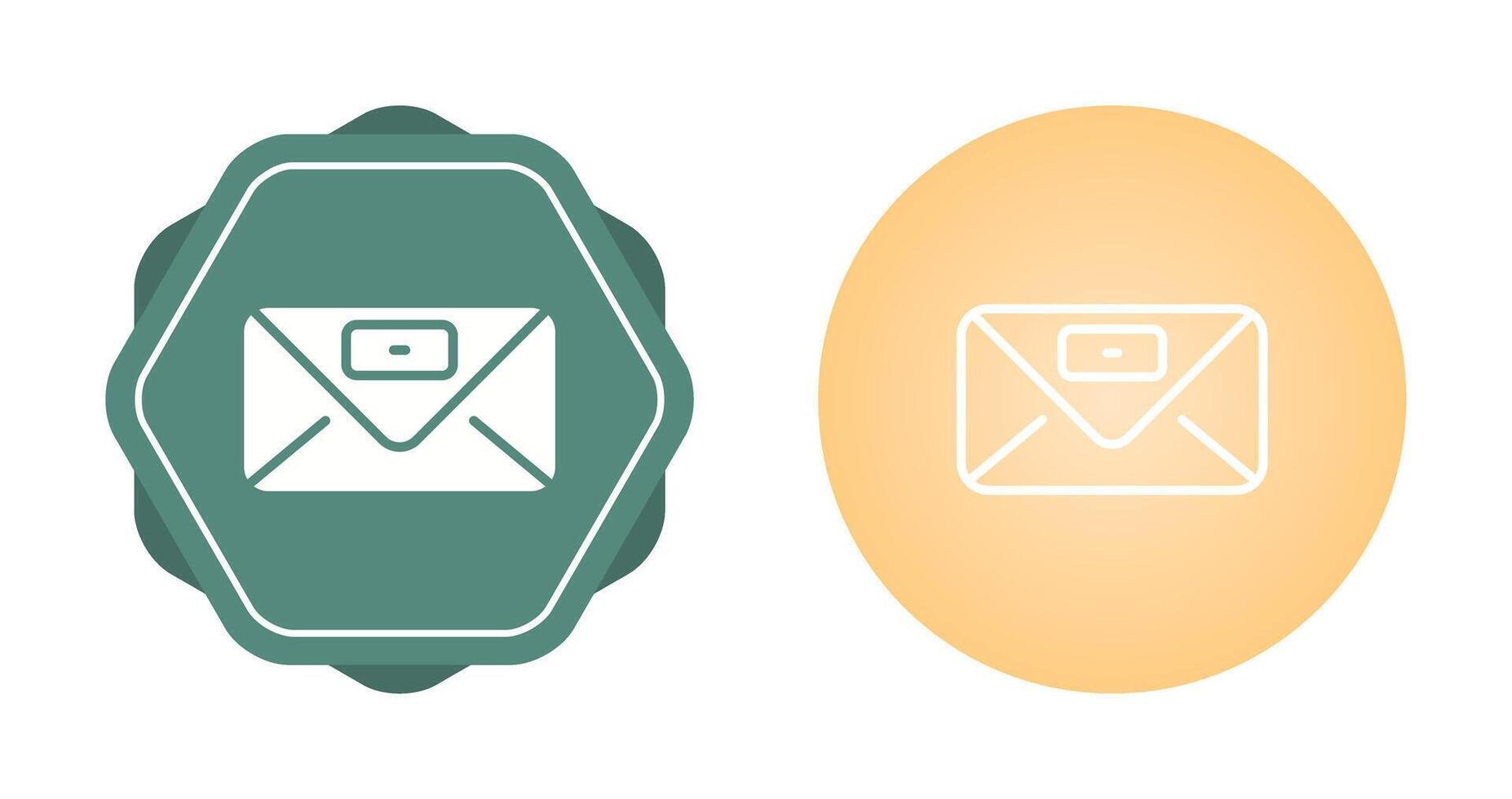 Envelope with stamp Vector Icon