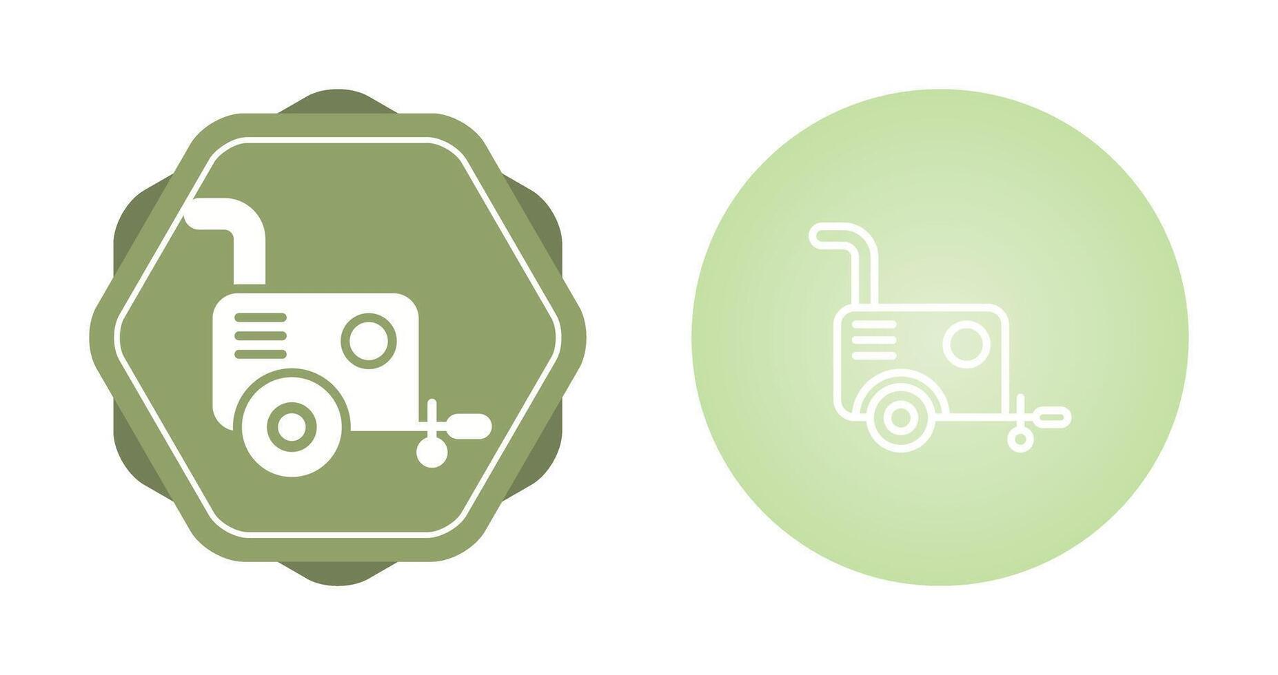 Portable air compressor Vector Icon