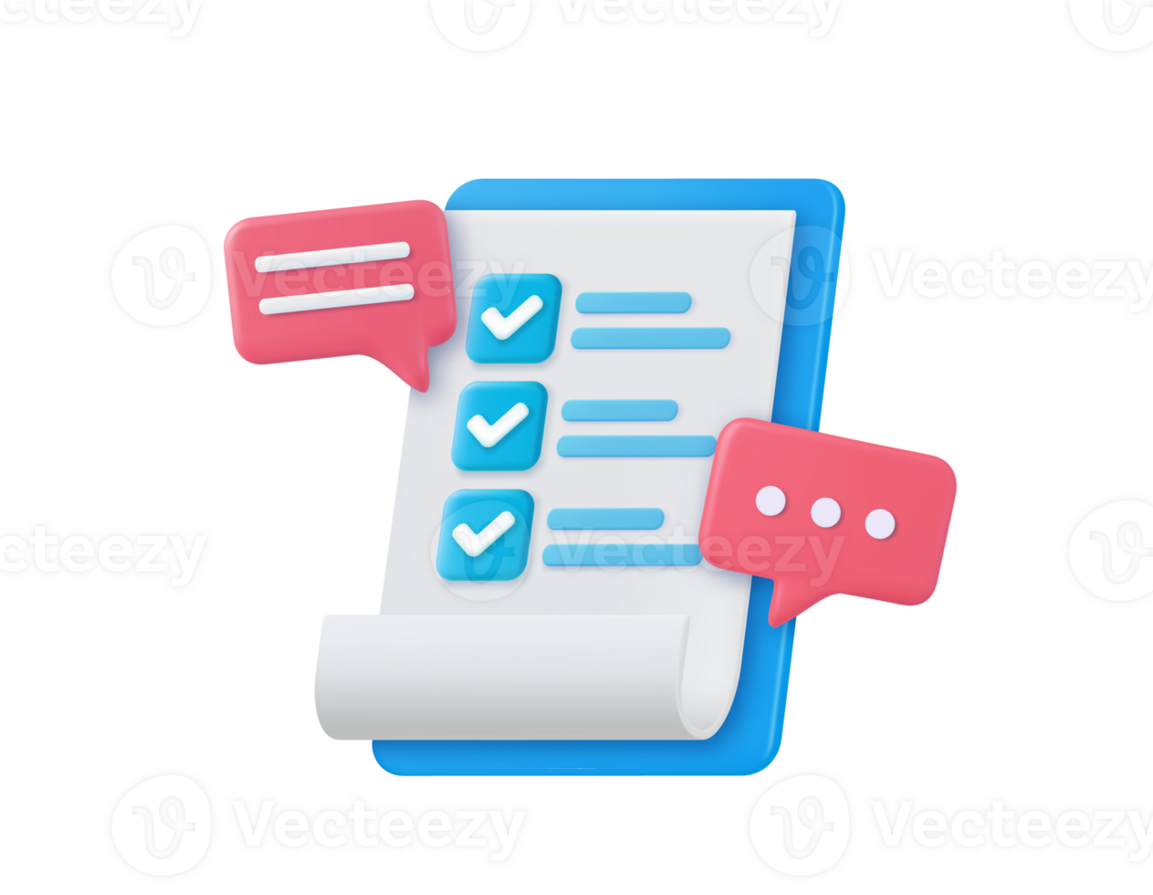 3d clipboard task plan management png