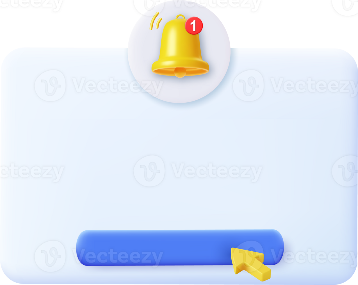 Notification 3D icon. png