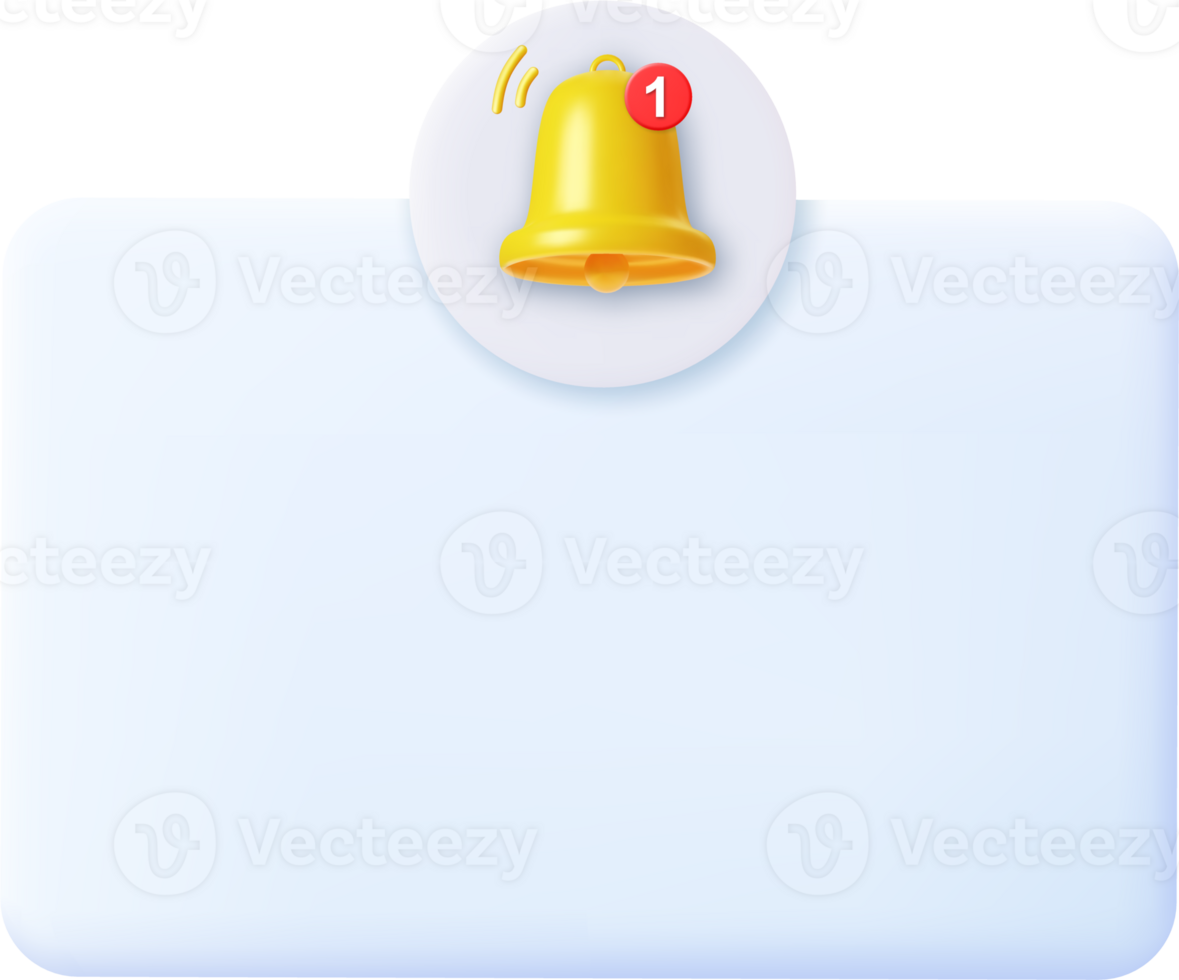 Notification 3D icon. png