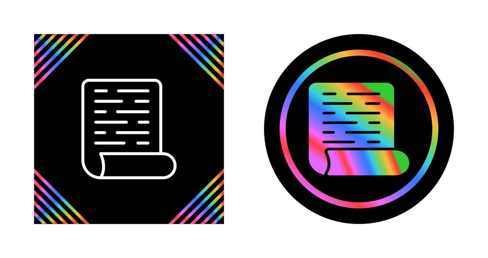 Page with Curl Vector Icon