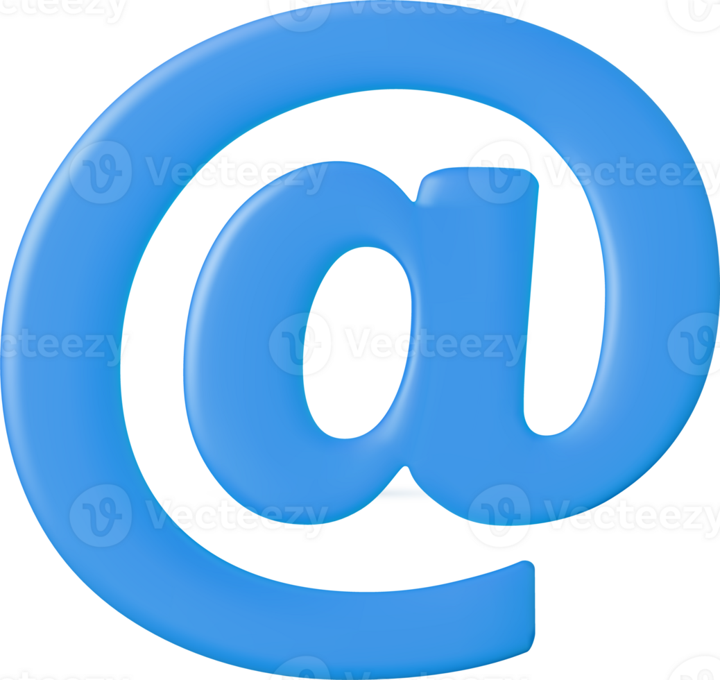 Blau Email beim Symbol png